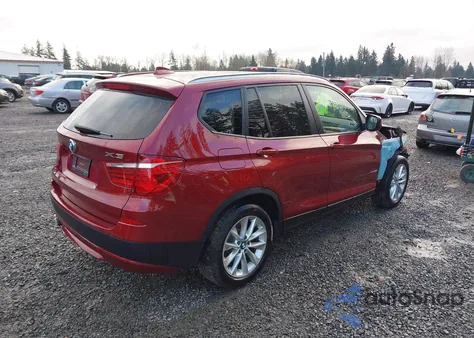 2014 BMW X3 xDrive28I z USA, uszkodzony, nr VIN 5UXWX9C53E0D39085